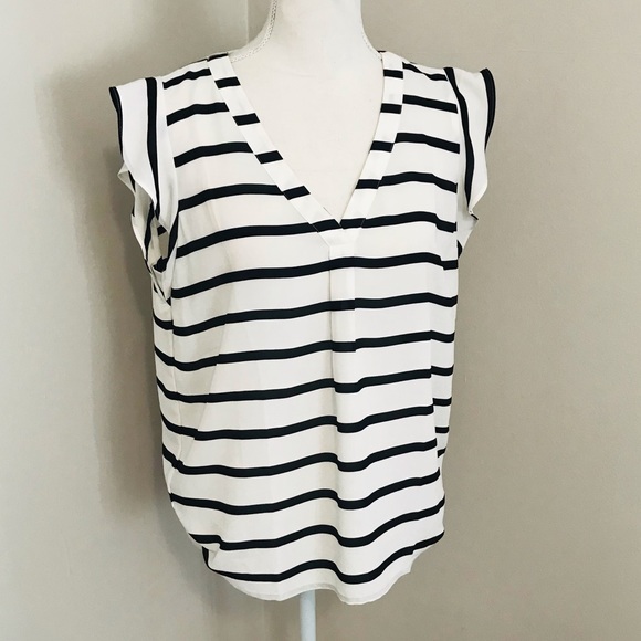 Loft Striped Blouse - Picture 1 of 4